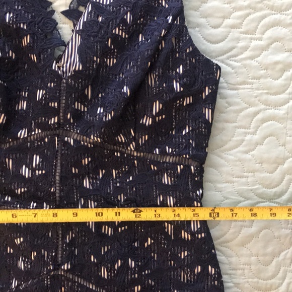 Vineyard Vines 145th Kentucky Derby Navy Blue Lace Blue White Stripes Dress 10 - Picture 14 of 16